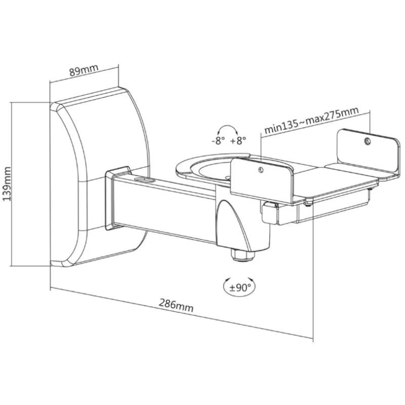 Wall Mounts for Speakers (set)