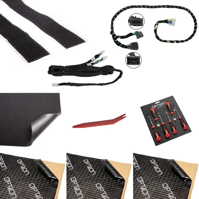 OPTION SET-348 – Frontsystème + Amplificateur DSP + Subwoofer sous siège pour Mercedes Citan / T-Klasse | V3 | Plug & Play | OPTION