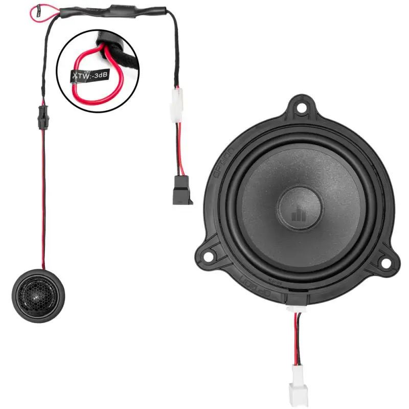 OPTION SET-348 – Frontsystème + Amplificateur DSP + Subwoofer sous siège pour Mercedes Citan / T-Klasse | V3 | Plug & Play | OPTION