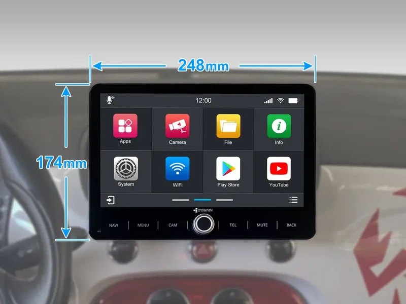 DYNAVIN D9-UNI101 Premium – Autoradio Android 1 DIN 10,1″ avec DSP, Head-Up Display, CarPlay & Android Auto