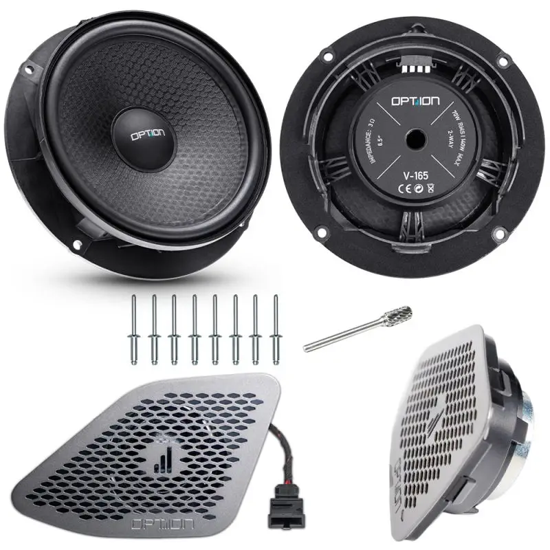 OPTION SET-343 – Système Audio V2 PRO Premium pour VW T6.1 avec DSP-6, Subwoofer et Haut-parleurs PRO
