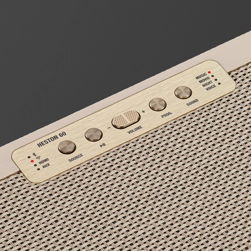 Barre de son 5.0 canaux Atmos, Marshall HESTON 60-CRM - Creme