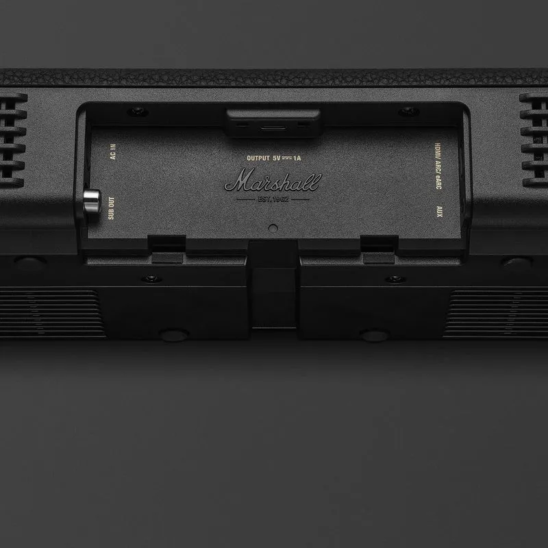 Barre de son 5.0 canaux Atmos, Marshall HESTON 60-BK - Noir