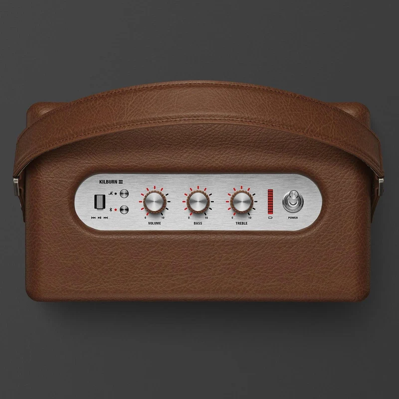Enceinte portable sans fil Bluetooth, Marshall KILLBURN III-BR - Brun