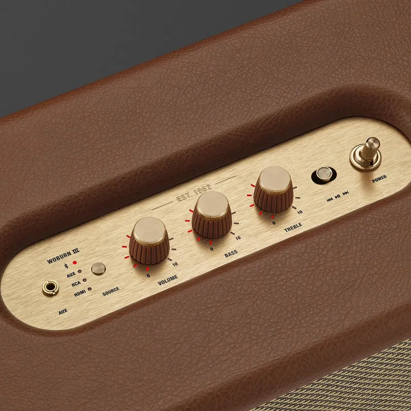 Enceinte portable sans fil Bluetooth, Marshall WOBURN III-BR - Brun