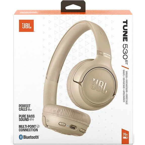 Casque supra-auriculaire Bluetooth. JBL Tune 530BT - Beige