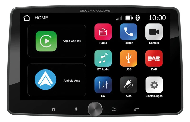 ESX VMX1000DAB – Autoradio 1-DIN Universel avec Écran 10,1“ Multi-Angle et DAB