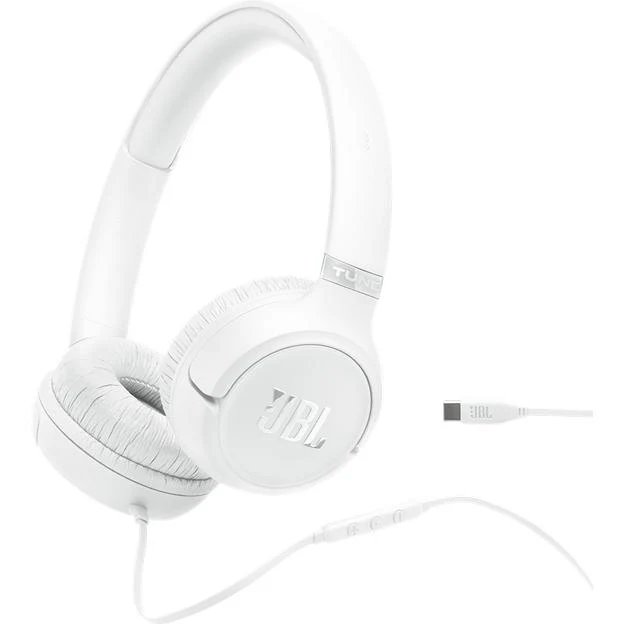 Casque supra-auriculaire filaire USB-C. JBL Tune 530C - Blanc