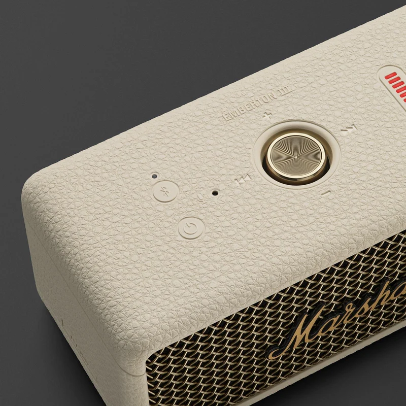 Enceinte portable sans fil Bluetooth, Marshall EMBERTON III-CRM - Creme