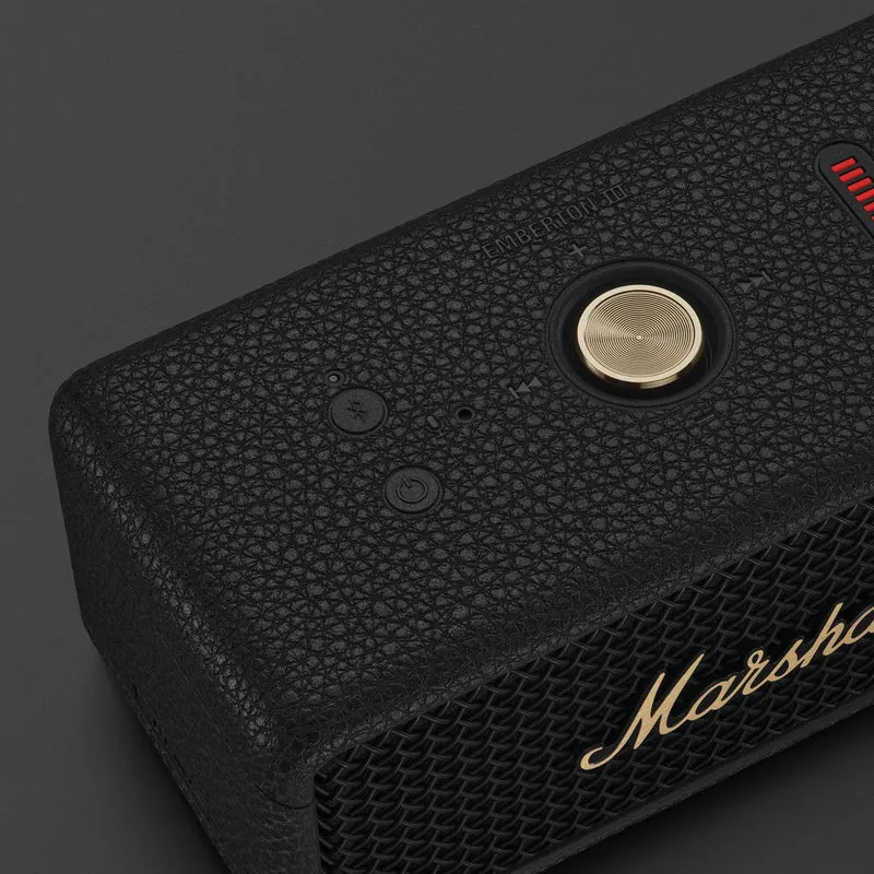 Enceinte portable sans fil Bluetooth, Marshall EMBERTON III-BK - Noir