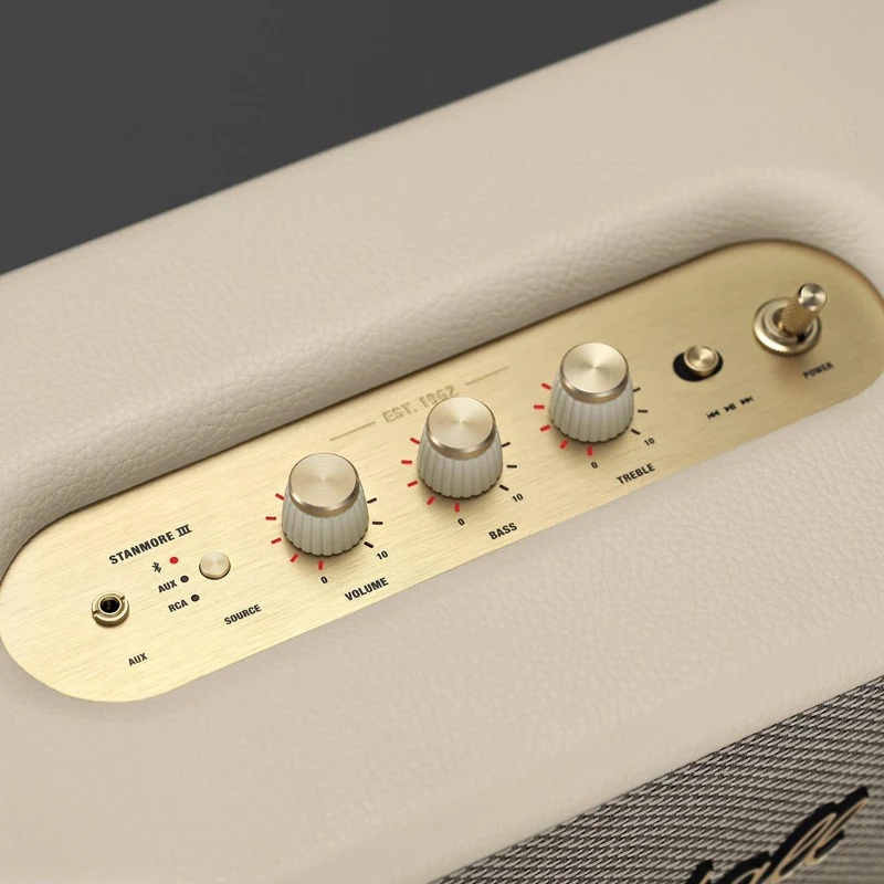 Enceinte portable sans fil Bluetooth, Marshall STANMORE III-CRM - Creme