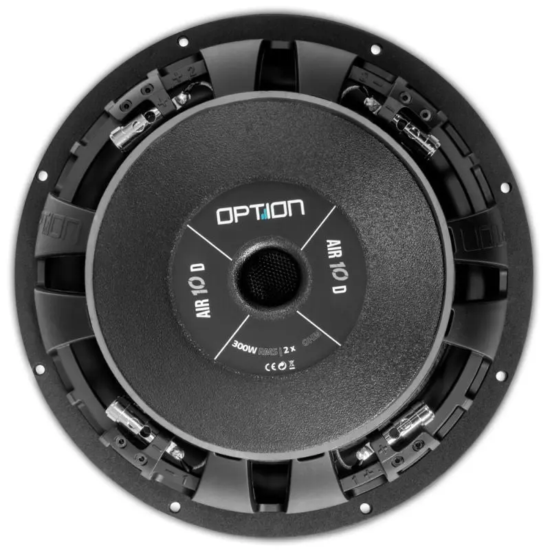 OPTION AIR-10 D4 – Subwoofer 25 cm 4+4 Ohm haute puissance