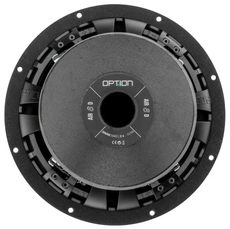 OPTION AIR-8 D4 – Subwoofer 20 cm 4+4 Ω