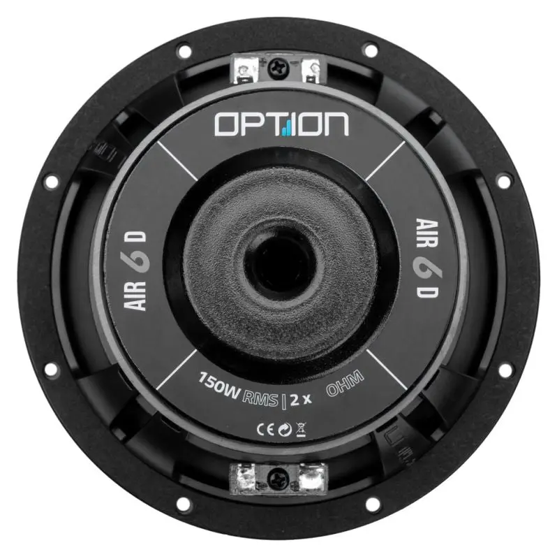 OPTION AIR-6 D4 – Subwoofer 16 cm 4+4 Ω pour voiture
