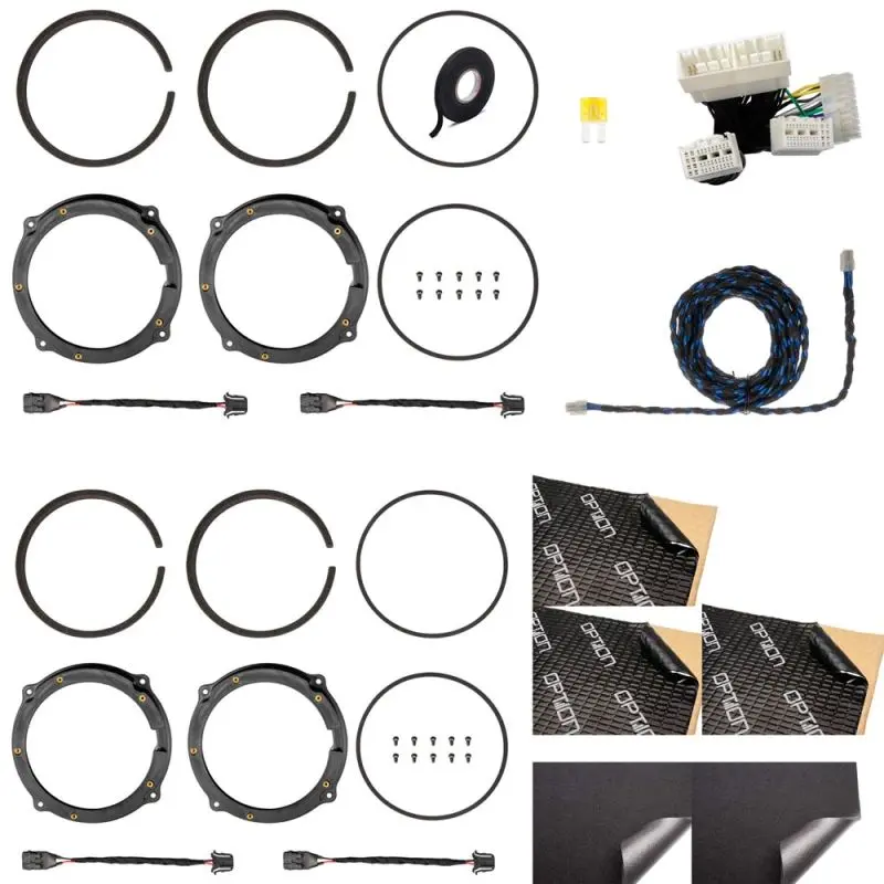 OPTION SET-329 – Système audio complet DSP avec subwoofer roue de secours et haut-parleurs avant/arrière pour KIA Ceed