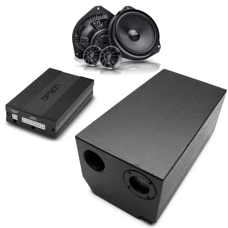 OPTION SET-313 V2 – Soundsystem complet DSP + Subwoofer + Haut-parleurs pour Fiat Ducato 9 / Boxer / Jumper