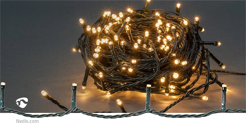 Kerstverlichting Koord - 180 LED's - Warm Wit