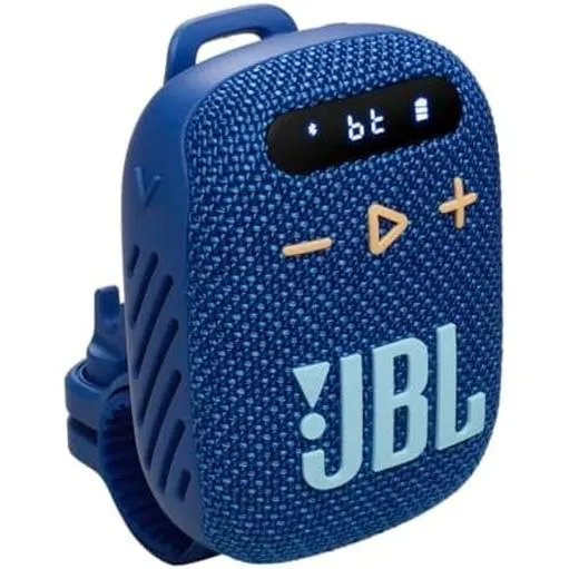 Enceinte Support de Guidon FM Bluetooth étanche à l'eau, JBL WIND3 - Bleu