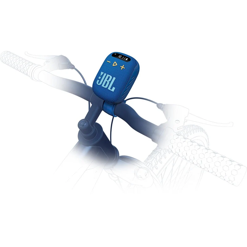 Enceinte Support de Guidon FM Bluetooth étanche à l'eau, JBL WIND3 - Bleu