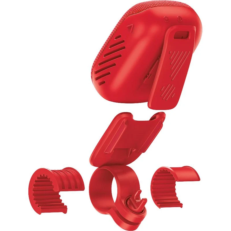 Enceinte Support de Guidon FM Bluetooth étanche à l'eau, JBL WIND3 - Rouge