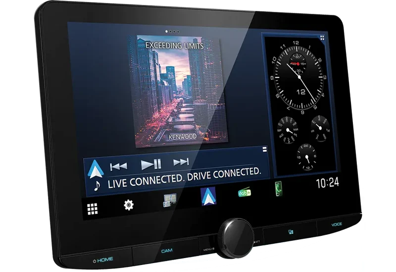 Kenwood DMX9724XDS – Autoradio 1DIN HD 10,1" avec Apple CarPlay, Android Auto et DAB+