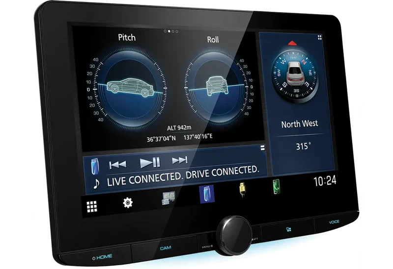 Kenwood DMX9724XDS – Autoradio 1DIN HD 10,1" avec Apple CarPlay, Android Auto et DAB+