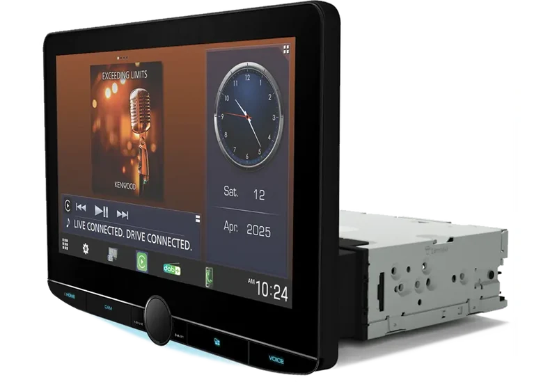 Kenwood DMX9724XDS – Autoradio 1DIN HD 10,1" avec Apple CarPlay, Android Auto et DAB+