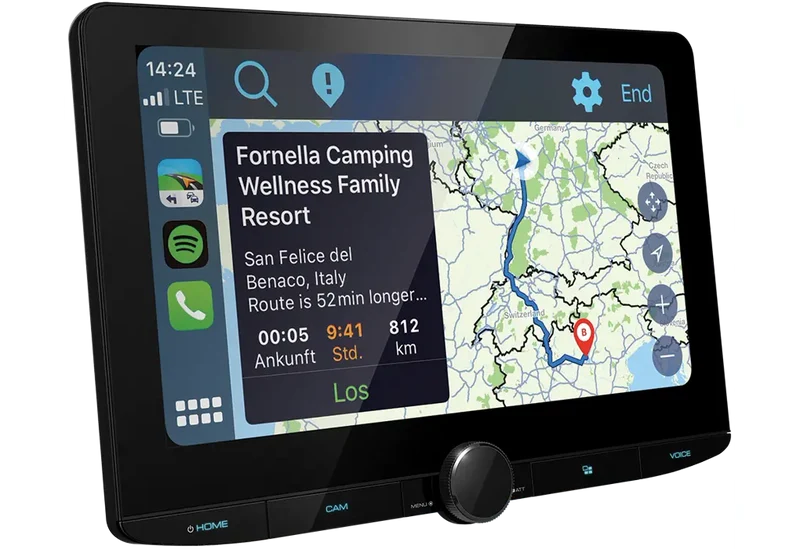 Kenwood DMX9724XDS – Autoradio 1DIN HD 10,1" avec Apple CarPlay, Android Auto et DAB+