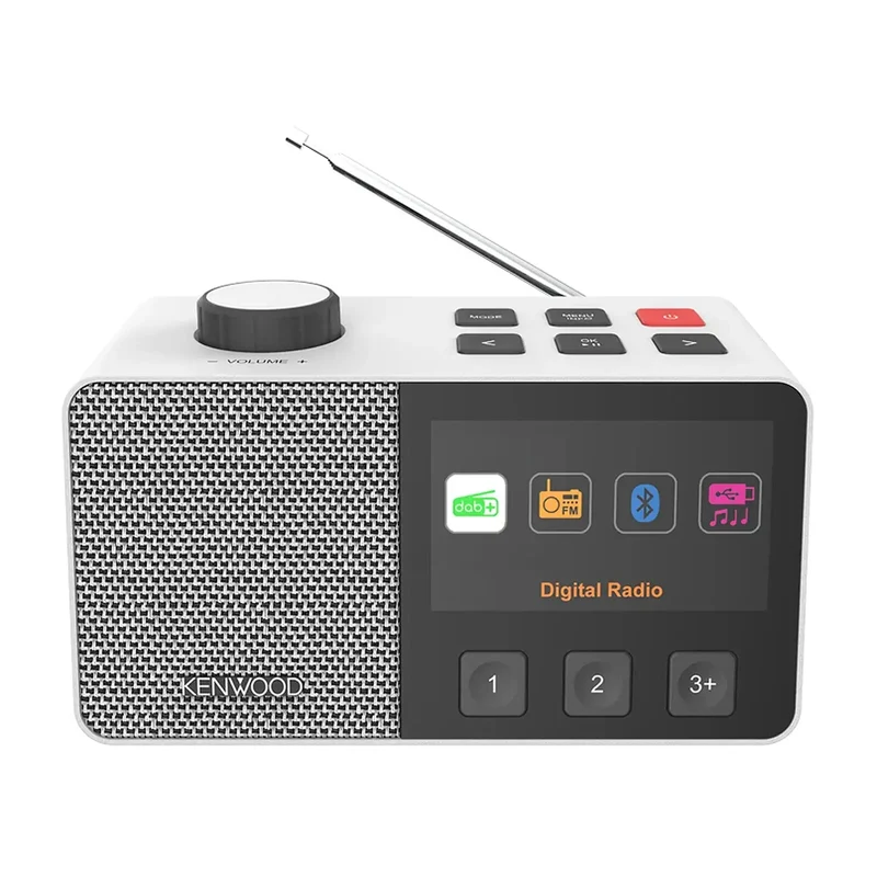 Kenwood CR-M70DAB-W – Radio portable FM/DAB+ Bluetooth 5.3 avec écran couleur 4,3"