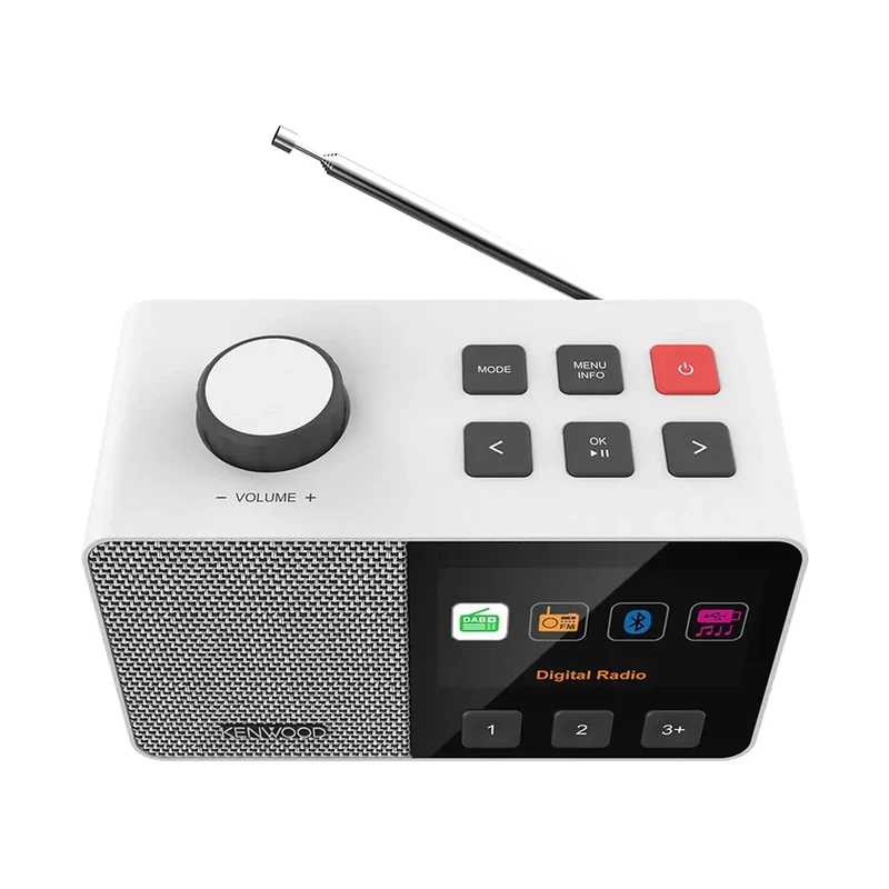 Kenwood CR-M70DAB-W – Radio portable FM/DAB+ Bluetooth 5.3 avec écran couleur 4,3"