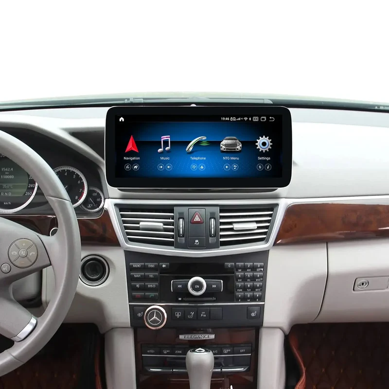 JF SOUND JF-032E4O-NTG4.0 – Écran multimédia Android 12” 4G GPS pour Mercedes Classe E (2010–2012)