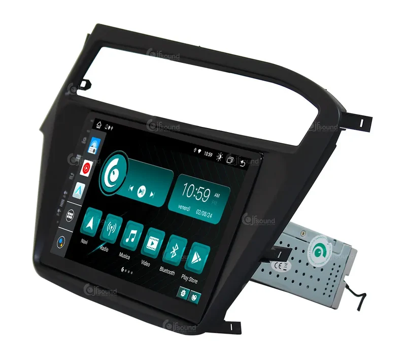 JF SOUND JF-139I2-X9C-1-PRO – Autoradio Android 9” 4G CarPlay / Android Auto pour Hyundai I20