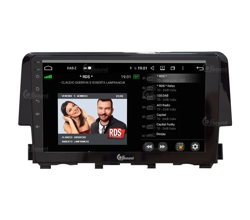 JF SOUND JF-039HC-UP-PRO – Autoradio Android 9” CarPlay / Android Auto sans fil pour Honda Civic