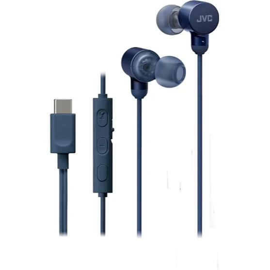 Écouteurs Intra-auriculaire Hi-Res filaire USB-C, JVC HA-FR29UC-A - Bleuet