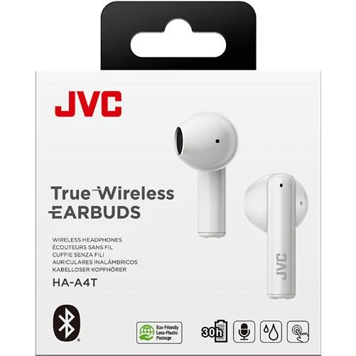 Écouteurs-boutons Bluetooth, JVC HA-A4T-W - Blanc Coco