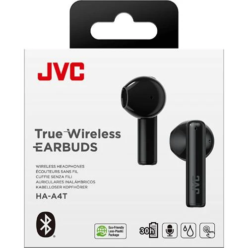 Écouteurs-boutons Bluetooth, JVC HA-A4T-B - Noir