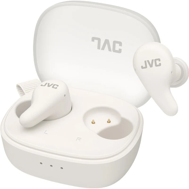 Écouteurs Bluetooth Gumy avec suppression de bruit, JVC HA-A23T-W - Blanc Coco