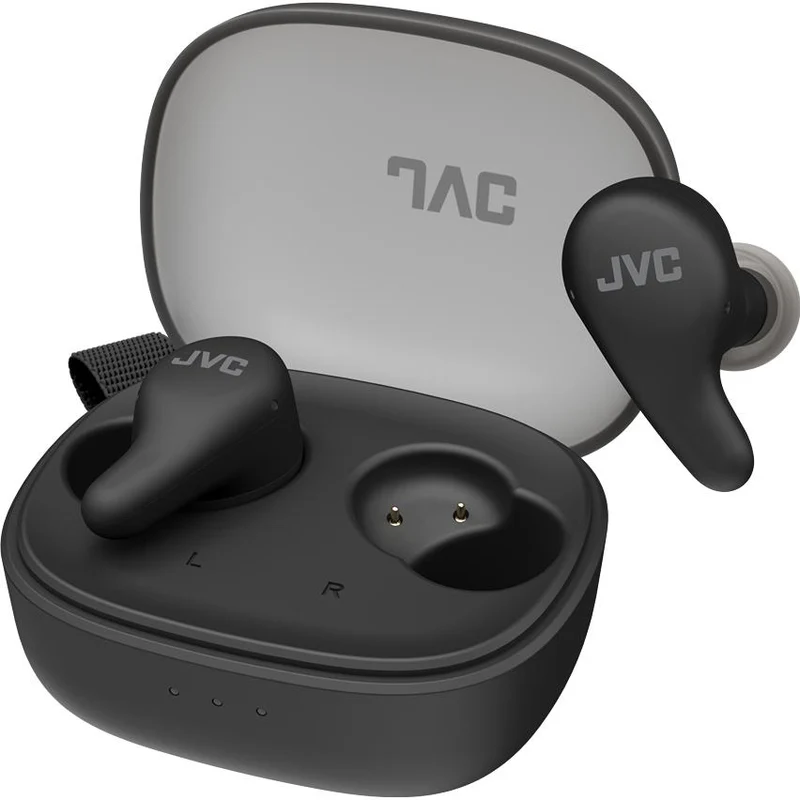 Écouteurs Bluetooth Gumy avec suppression de bruit, JVC HA-A23T-B - Noir Olive