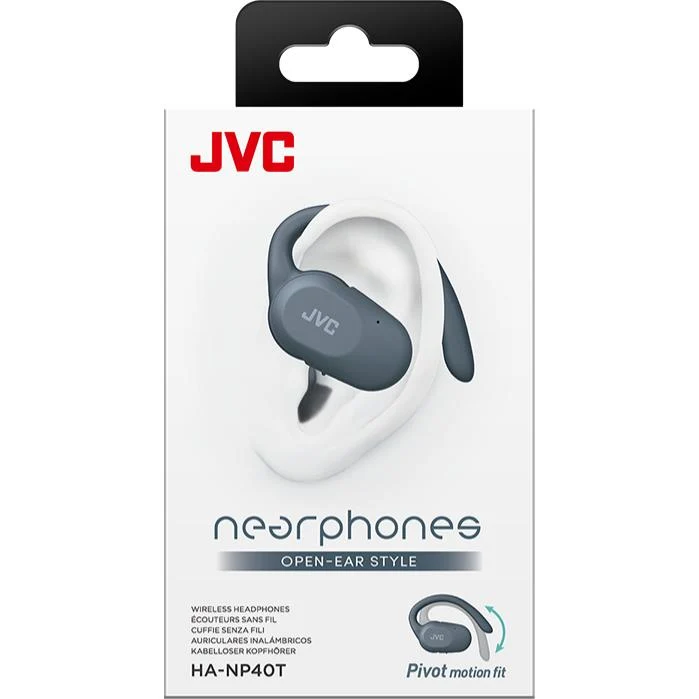 Écouteurs Nearphones Bluetooth, JVC HA-NP40T-A - Bleu