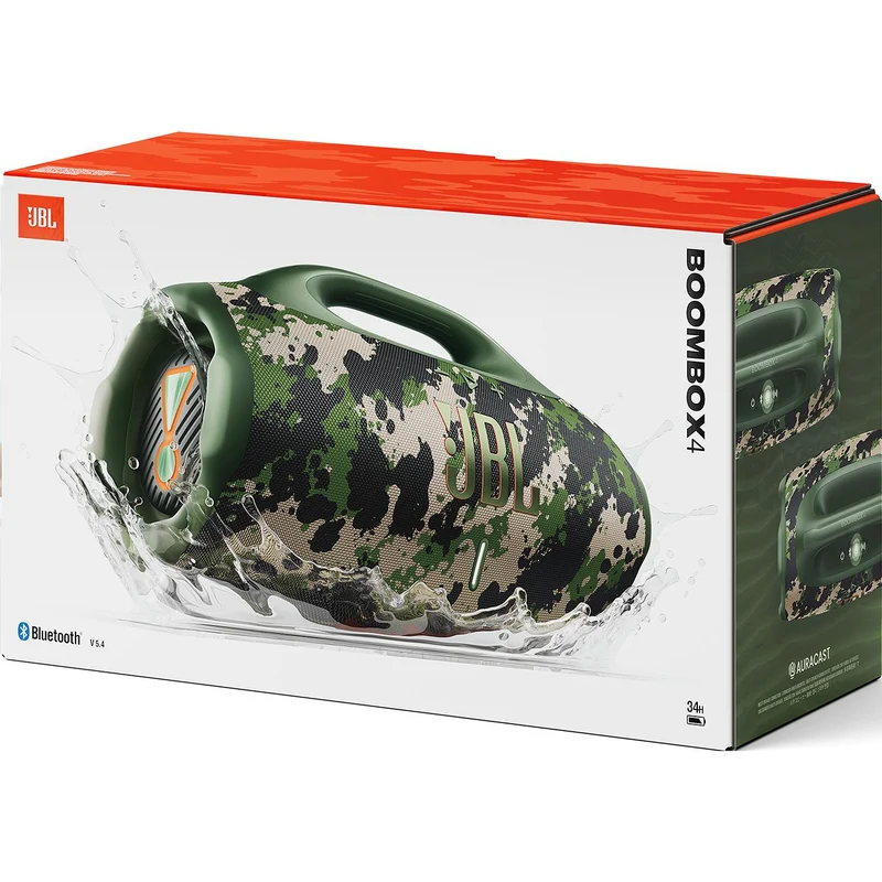 Enceinte portable sans fil Bluetooth 60W, JBL BOOMBOX 4 - Squad