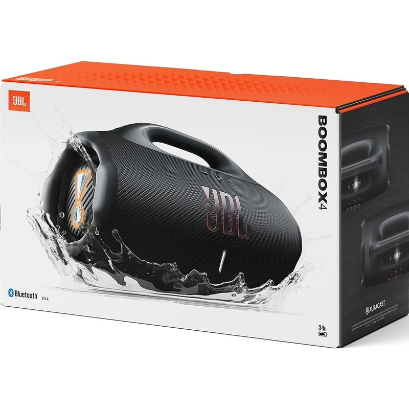 Enceinte portable sans fil Bluetooth 60W, JBL BOOMBOX 4 - Noir