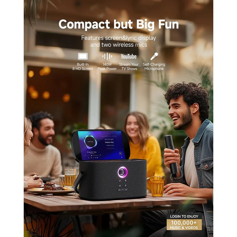 Haut-parleur / Système Karoké Portable. Ikarao Shell S2