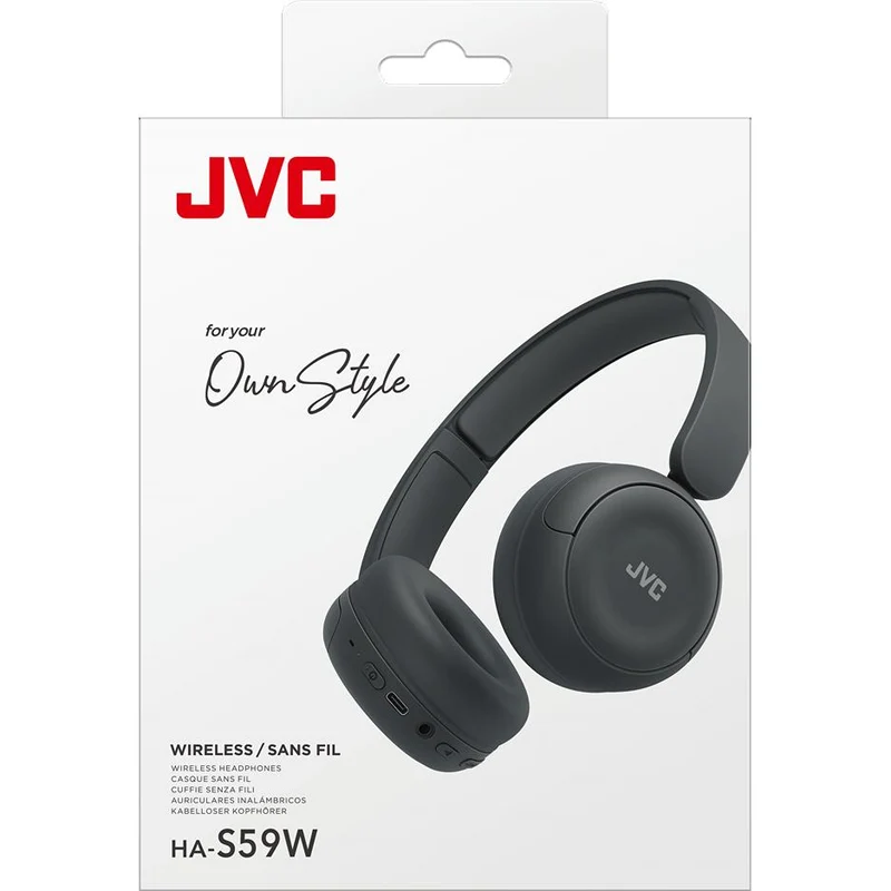 Casque d'écoute Bluetooth, JVC HA-S59W- B - Noir