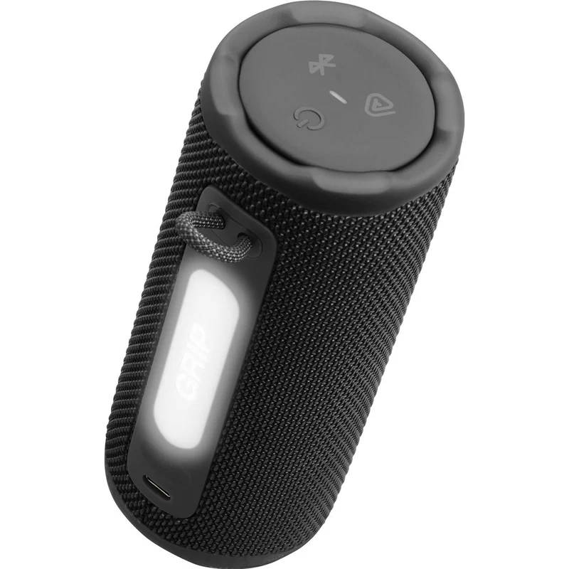 Enceinte portable sans fil Bluetooth étanche à l'eau, GRIP - Noir