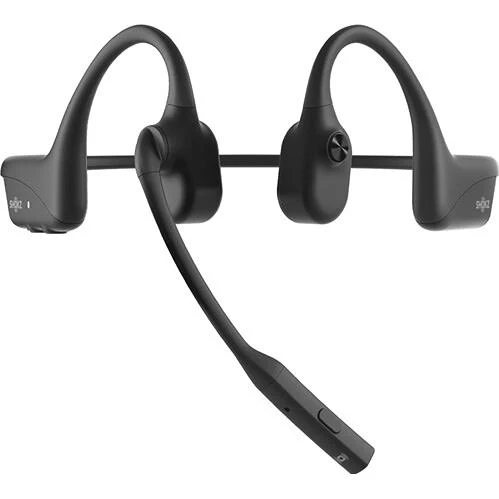 Casque Stéreo BT à conduction osseuse avec Microphone Perche Antibruit Opencom2, Shokz C120AC-BK