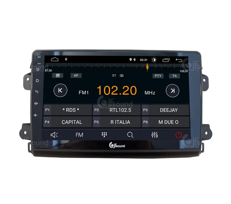 JF SOUND JF-139D8-X7C-PRO – Autoradio Android avec DSP et navigation pour Fiat Ducato 8 (à partir de 2021)