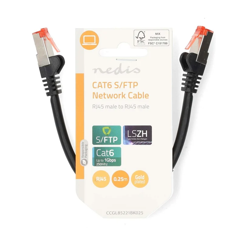 CAT6 Netwerkkabel RJ45 Male - RJ45 Male - S/FTP
