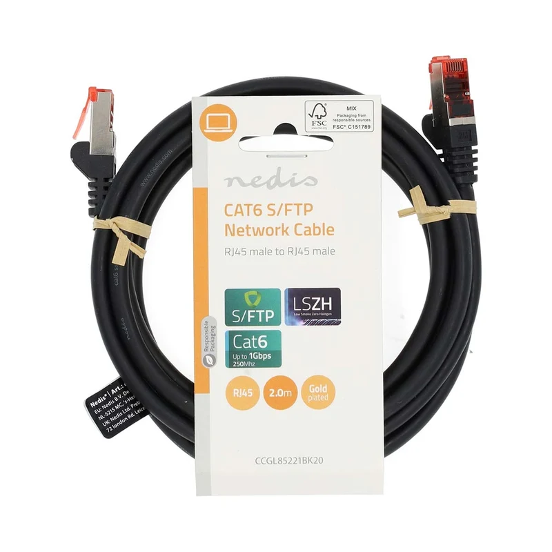 CAT6 Netwerkkabel RJ45 Male - RJ45 Male - S/FTP