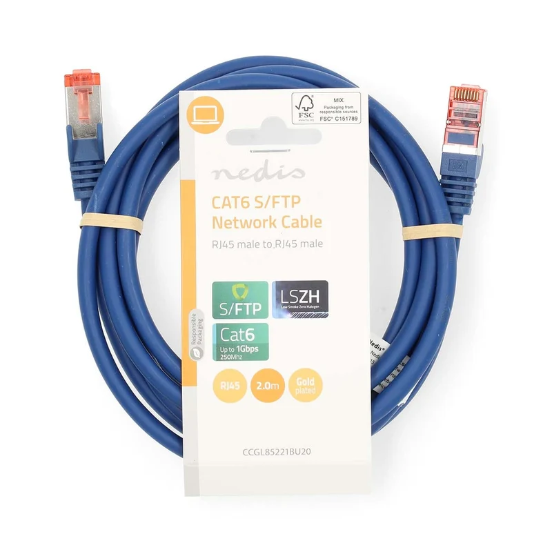 CAT6 Netwerkkabel RJ45 Male - RJ45 Male - S/FTP