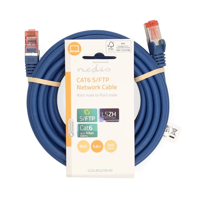 CAT6 Netwerkkabel RJ45 Male - RJ45 Male - S/FTP